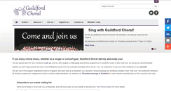 Desktop Screenshot of guildfordchoral.org
